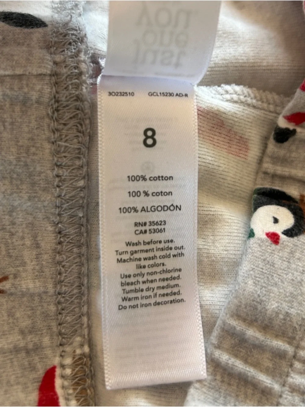 Bundle of 2 Crewcuts & 1 Carters Holiday Kids Pajama Sets- 100% Cotton